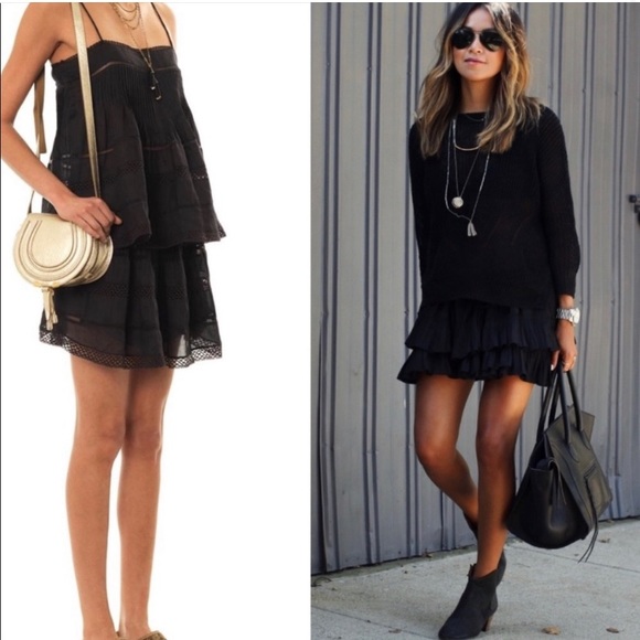 Isabel Marant Dresses & Skirts - Isabel Marant Black Lace Mini Skirt Size 40 = Large